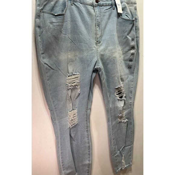 Rue 21 - Women's High-Rise Ultimate Stretch Jeans - Light Blue - 24 - Picture 14 of 16